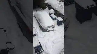 car is buried #snow #snowing #blizzard #honda #jdm #storm #hartford #ct #trash #foryoupage #fyp #ct