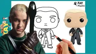 How To Draw DRACO MALFOY Funko pop EASY STEP BY STEP