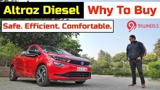 Tata Altroz Diesel Review || Safest 2020 Hatchback On Sale || XZ Top Model Road Test