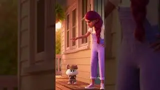 Caught in 4K! Purple Girl vs Sneaky Cat Escape 😂✨