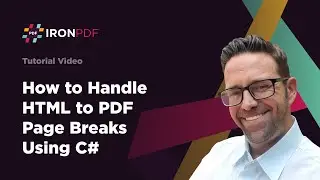 How to Handle HTML to PDF Page Breaks Using C# | IronPDF
