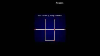 Let&rsquo;s make two squares with these match sticks. ..#qtest#puzzle#brainteaser