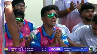 Aaron George with beautiful timing | India U19 v Pakistan U19 | DP World Men's U19 Asia Cup 2025