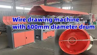 Wire drawing machine with 600mm diameter drum