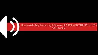 Bundeswehr Bag Heavier Light Movement PROCESSED 24 Bit 96 K Hz 016 SOUND Effect