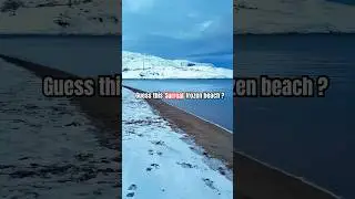 Guess this mystic frozen beach ? #travel #viral #shorts #trending