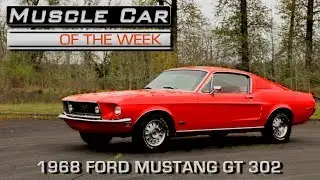 1968 Ford Mustang GT Fastback 302 2+2: Muscle Car Of The Week Video Episode 226 V8TV
