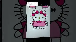 Hello kitty + Hello kitty 💀😭 #hellokitty #sanrio #drawing #cute #kawaii #funny #memes