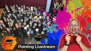 Meet me at the painting table.  Painting for fun
