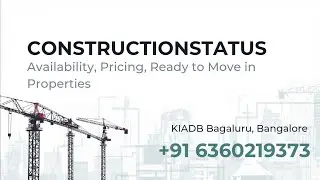 Строительство 🏗️ Доступность и скорая сдача в эксплуатацию в KIADB Bagaluru, Бангалор 6360219373