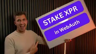How to stake XPR in WebAuth wallet