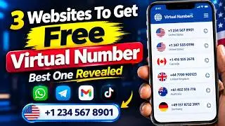 I Tested 3 Free Virtual Number Websites (Best One Revealed) / Free phone Number For Verification