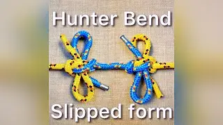 Hunter Bend slipped form.          #knot #rope #loop #bend #cord #line #hitch&nbsp;#tie&nbsp;#tourism #camping