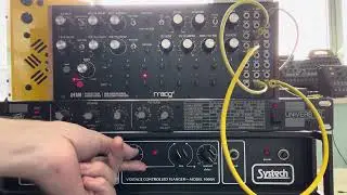 7/24/23 DEMO: Moog DFAM (for sale) into Systech 4000A (for sale) into Peavey Univerb II (for sale)