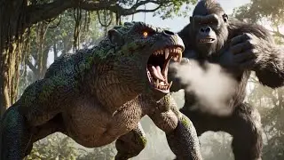 King Kong Hunts an Invisible Jungle Monster in a Deadly Forest Arena