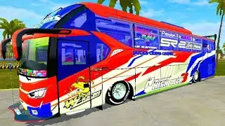 💥SHARE!! 4 VARIAN LIVERY MOD BUS SR2 RACING PALING KEREN|| MOD BUSSID