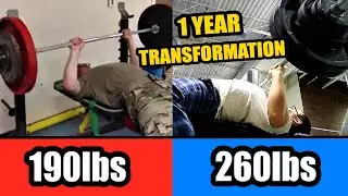 Client Bench Press TRANSFORMATION || 190lbs to 260lbs in ONE YEAR!