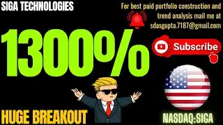 SIGA TECHNOLOGIES HUGE BREAKOUT | SIGA STOCK | SIGA STOCK NEWS