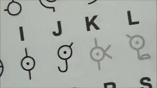 How to write Unown alphabet from Pok&eacute;mon