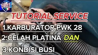 #qbrt | cara service karburator PWK28,celah platina & kondisi busi vespa super #qbrt #service #vespa