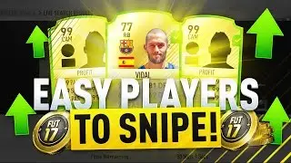 EASIEST PLAYERS TO SNIPE ON FIFA 17! FIFA 17 ULTIMATE TEAM TRADING METHOD!