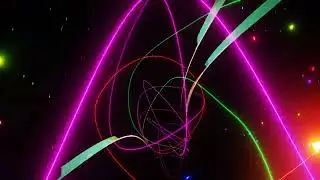 MEZMERIZING NEON TUNNEL Seamless Background Loop 4K 20 min
