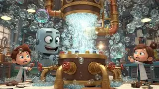 Bubble Trouble! 😱🫧 Can the Tiny Inventors Survive the Bubble Storm?! 🌪️🤖