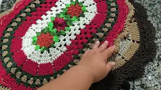 Tapetes de crochê 🧶🧶🧶#crochet #croche 