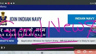 Indian Navy Official Latest Update | Navy New Notification 2021 | Navy MR Online Form 2021 Age Limit