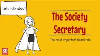 Lets Talk About The Role Of The Society Secretary - A short 'How To' Guide