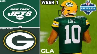 Packers vs. Jets | Preseason Week 1 Simulation | 2025 - 2026 Updated Rosters | Madden 25 PS5