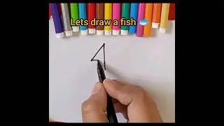 How to draw a fish #drawing#draw#fish #kidslearning#kidscolorigvideo#baby#kidsactivities#educational