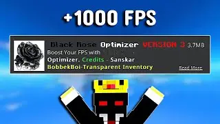 The Best FPS BOOST Mod For MCPE 1.21+ (NO LAG + Smooth Gameplay) | Black Rose V3