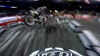 HELMET CAM: Fredrik Noren - Arenacross LCQ / AMSOIL Arenacross - Worcetster, MA (MXPTV)