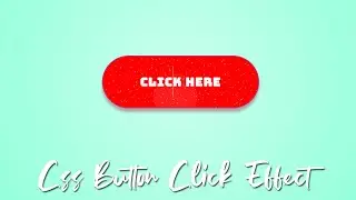 Css Button Click Effect | Css Animation Effects | Css Hover Effects Tutorial