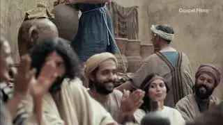 Jesus turns water into wine