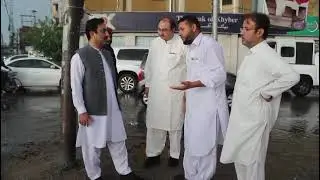 Honorable Chief Secretary KPK Syed Shahab Ali Shahab along with CEO WSSP visited different areas.