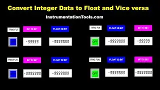 OMRON PLC: Integer to Float Data Conversion Simulation