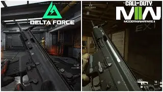 SCAR H BATTLE RIFLE |MWII vs DELTA FORCE| 4K UHD