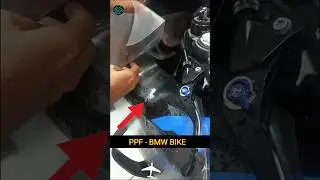 BMW Bike PPF Fixing 😱 | Paint Protection Film Repair Like a Pro 🔥#shorts