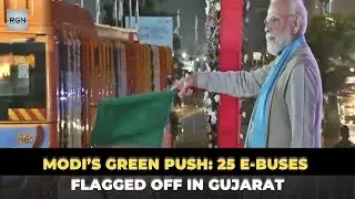 PM Modi Flags Off 25 E-Buses, Unveils ₹1,140 Cr Green Growth Push in Gujarat Ahead of Ekta Diwas
