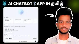 React JS Tutorial: Launching a AI Chatbot 🤖 App from Scratch | Tamil Tutorial #reactprojects
