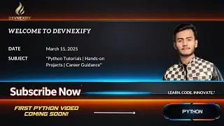 Welcome to DevNexify! | Learn Python & Coding the Right Way!