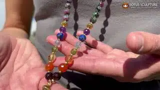 Ruby Zoisite Mala with 108 Beads, Seven Chakra Stones, www.lotussculpture.com