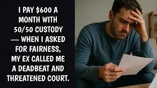 Paying $600/Month in Child Support Despite 50/50 Custody &mdash; When I Asked to Adjust It, My Ex...
