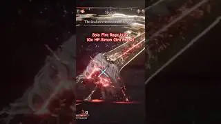 Solo Fire Rage Lune vs 10x HP Simon 3rd Phase (NG+3) #expedition33 #clairobscurexpedition33