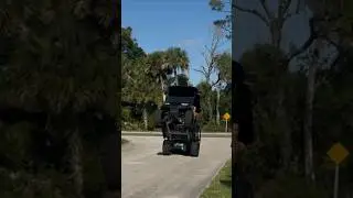 Our 2025 Club Car does wheelies, burnouts and highway speeds. 😈 #clubcar #golfcarts #drifting