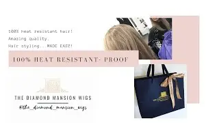 Heat Resistant Wigs &ndash; PROOF from 'The Diamond Mansion Wigs' | WIG STYLING