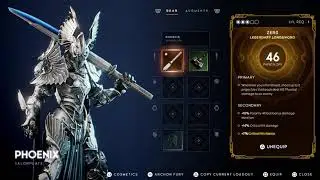 Godfall - Seventh Sanctum: Phoenix Valor Plate Quicksilver Myth Valor Plate PS5 Inventory Gameplay