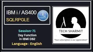 Day function in db2 sql  | SQLRPGLE | ibmi training | sqlrpgle as400 | db2 | db2 view